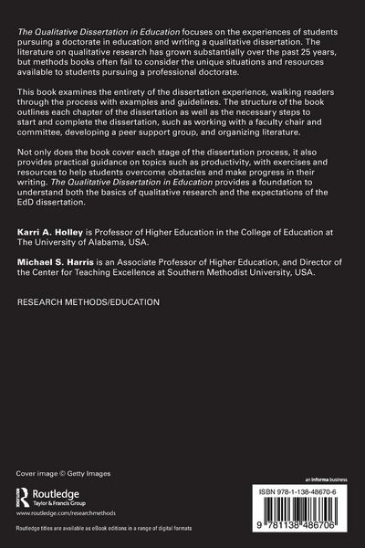 Produktbild: The Qualitative Dissertation in Education