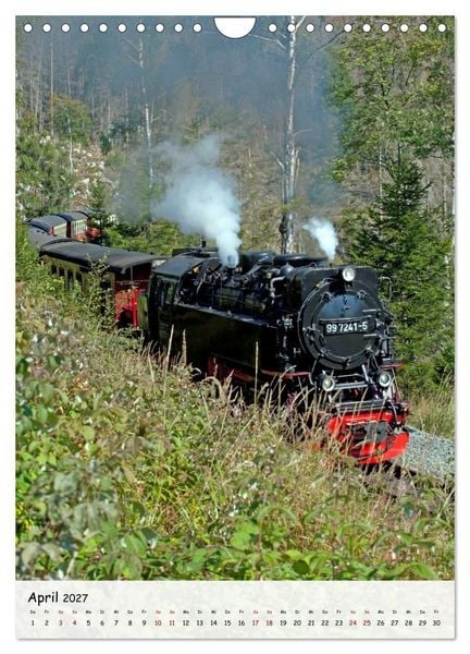 Produktbild: Mit der Dampflok durch den Harz (Wandkalender 2027 DIN A4 hoch), CALVENDO Monatskalender