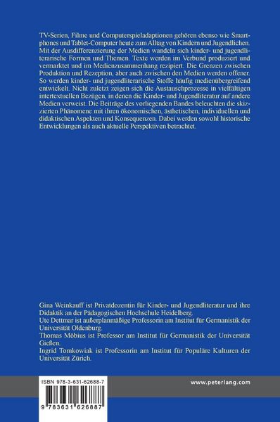 Produktbild: Kinder- und Jugendliteratur in Medienkontexten