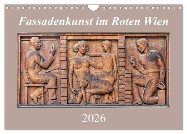 Produktbild: Fassadenkunst im Roten Wien (Wandkalender 2026 DIN A4 quer), CALVENDO Monatskalender
