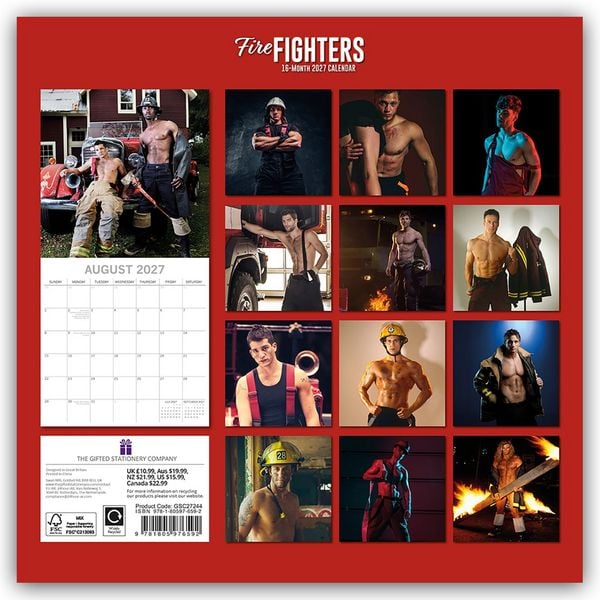 Produktbild: Firefighters &ndash; Feuerwehrm&auml;nner 2027 &ndash; 16-Monatskalender