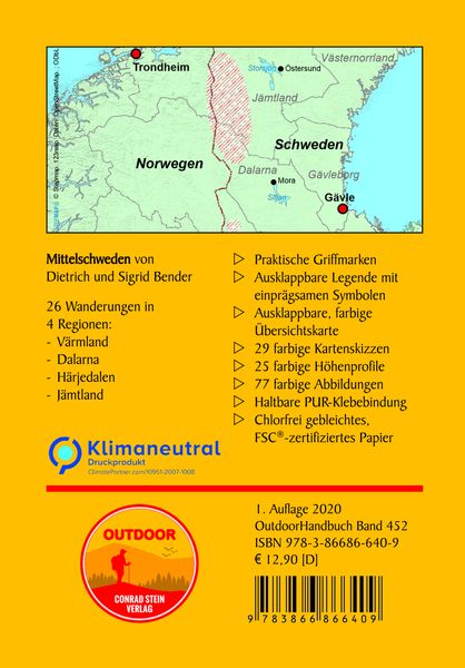 Produktbild: Mittelschweden 26 kurze Wanderungen im Fj&auml;ll