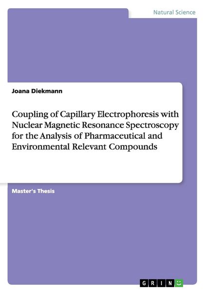 Produktbild: Coupling of Capillary Electrophoresis with Nuclear Magnetic Resonance Spectroscopy for the Analysis of Pharmaceutical and Environmental Relevant Compo
