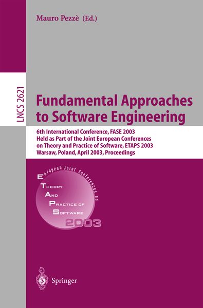 Produktbild: Fundamental Approaches to Software Engineering