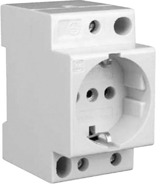 Produktbild: Eaton Hutschienen-Steckdose ohne Klappdeckel Z-SD230 Reinwei&szlig; (RAL 9010)