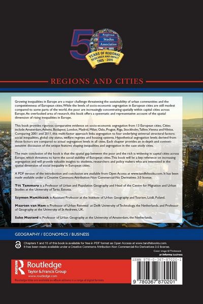 Produktbild: Socio-Economic Segregation in European Capital Cities