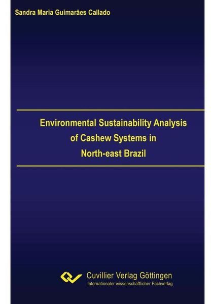 Produktbild: Environmental Sustainability Analysis of Cashew Systems in North-east Brazil