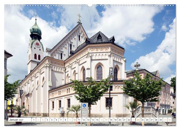 Produktbild: Rosenheim - Die Stadt vor den Bergen (Wandkalender 2027 DIN A2 quer), CALVENDO Monatskalender