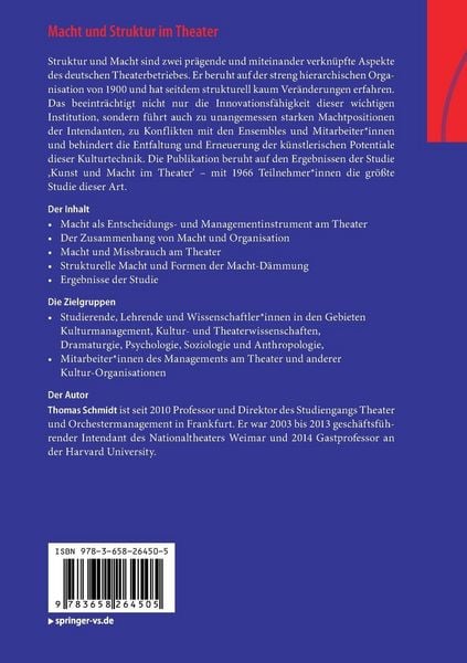 Produktbild: Macht und Struktur im Theater