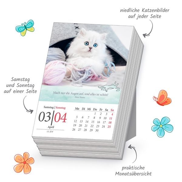 Produktbild: TR&Ouml;TSCH - Abrei&szlig;kalender Katzen 2027