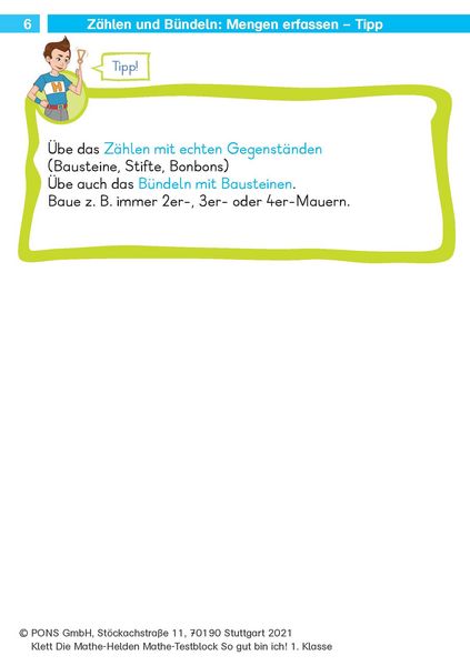 Produktbild: Mathe-Testblock So gut bin ich! 1. Klasse