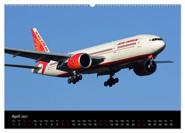 Produktbild: Widebody Jets (High Quality Premium Wall Calendar 2027 DIN A2 landscape),CALVENDO 12 Month Wall Calendar