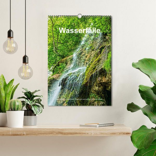 Produktbild: Wasserf&auml;lle in Deutschland, Frankreich und auf den Britischen Inseln (Wandkalender 2026 DIN A3 hoch), CALVENDO Monatskalender