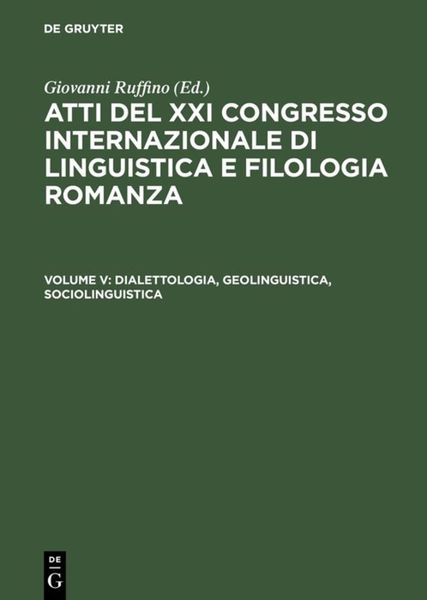 Produktbild: Dialettologia, geolinguistica, sociolinguistica
