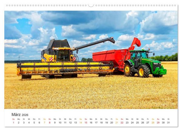 Produktbild: M&auml;hdrescher - tolle Momente (Wandkalender 2026 DIN A2 quer), CALVENDO Monatskalender