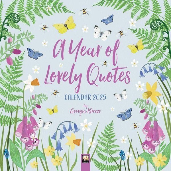 Produktbild: A Year of Lovely Quotes Wall Calendar 2025 (Art Calendar)