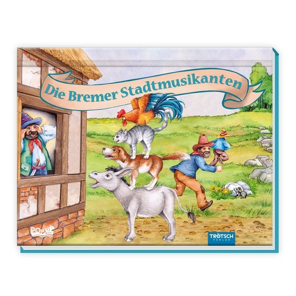 Produktbild: Tr&ouml;tsch M&auml;rchenbuch Pop-up-Buch Die Bremer Stadtmusikanten