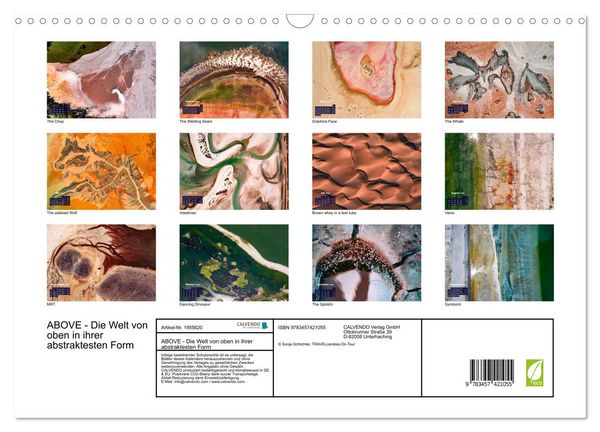 Produktbild: ABOVE - Die Welt von oben in ihrer abstraktesten Form (Wandkalender 2026 DIN A3 quer), CALVENDO Monatskalender
