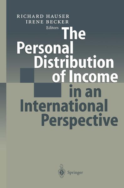 Produktbild: The Personal Distribution of Income in an International Perspective