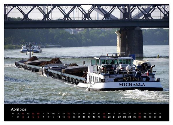 Produktbild: Binnenschiff Ahoi! (Wandkalender 2026 DIN A4 quer), CALVENDO Monatskalender