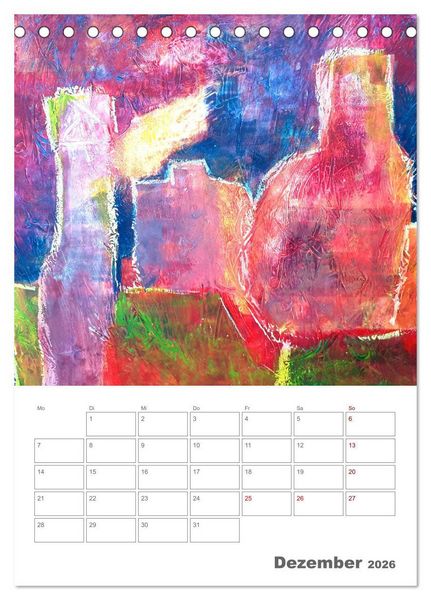 Produktbild: Oase der Stille - Ruhe finden in malerischen Stillleben (Tischkalender 2026 DIN A5 hoch), CALVENDO Monatskalender
