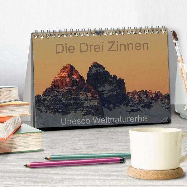 Produktbild: Die Drei Zinnen - Unesco Weltnaturerbe (Tischkalender 2026 DIN A5 quer), CALVENDO Monatskalender