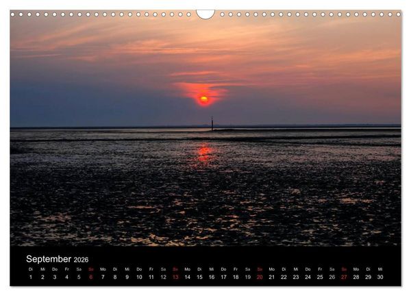 Produktbild: Wattenmeer (Wandkalender 2026 DIN A3 quer), CALVENDO Monatskalender