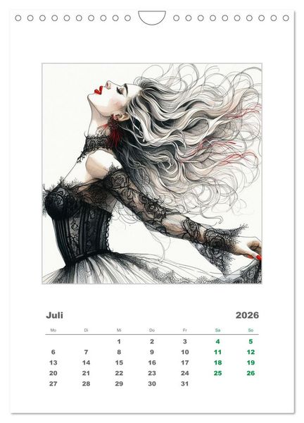 Produktbild: Im Rhythmus der Leidenschaft (Wandkalender 2026 DIN A4 hoch), CALVENDO Monatskalender