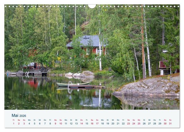Produktbild: Finnland, Rund um Mikkeli (Wandkalender 2026 DIN A3 quer), CALVENDO Monatskalender