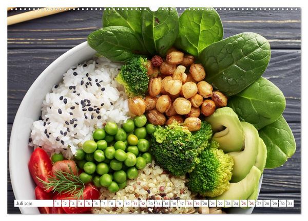 Produktbild: Vegane Bowls - Eine Sch&uuml;ssel voller Geschmack (Wandkalender 2026 DIN A2 quer), CALVENDO Monatskalender