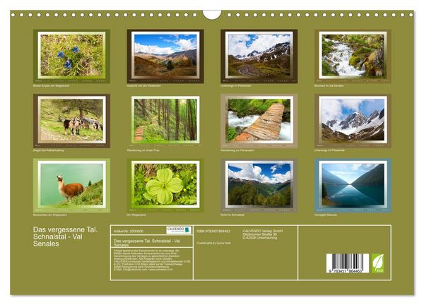 Produktbild: Das vergessene Tal. Schnalstal - Val Senales (Wandkalender 2026 DIN A3 quer), CALVENDO Monatskalender