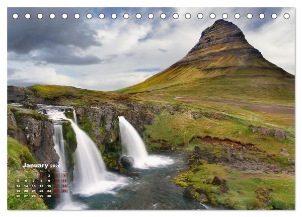 Produktbild: Iceland Beauty of Nature (Desk Calendar 2026 DIN A5 landscape), CALVENDO 12 Month DeskCalendar