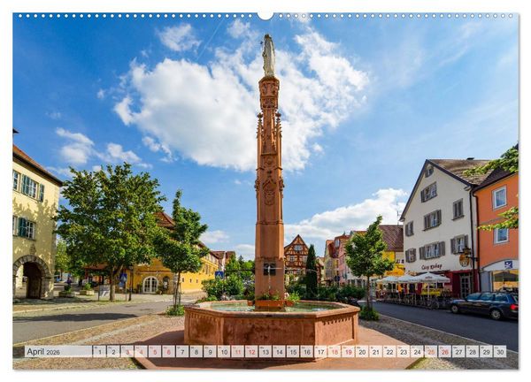 Produktbild: Bad Mergentheim Impressionen (Wandkalender 2026 DIN A2 quer), CALVENDO Monatskalender