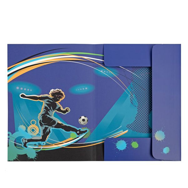 Produktbild: Idena Sammelmappe Fu&szlig;ball mit Gummizug 400g/m&sup2; DIN A3