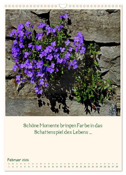 Produktbild: Mit Blumen durchs Jahr (Wandkalender 2026 DIN A3 hoch), CALVENDO Monatskalender