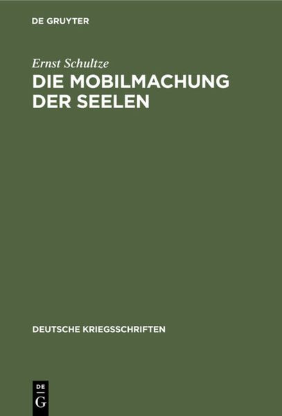 Produktbild: Die Mobilmachung der Seelen