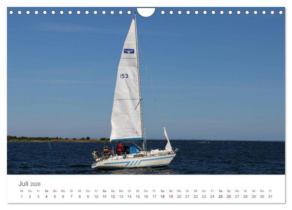 Produktbild: Segelboote in S&uuml;dschwedens Sch&auml;ren (Wandkalender 2026 DIN A4 quer), CALVENDO Monatskalender