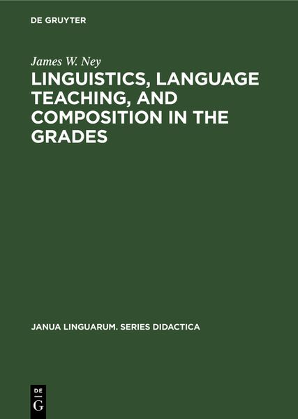 Produktbild: Linguistics, language teaching, and composition in the grades