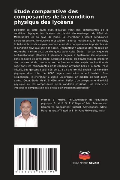 Produktbild: &Eacute;tude comparative des composantes de la condition physique des lyc&eacute;ens