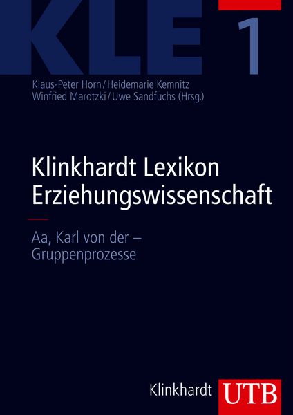 Produktbild: Klinkhardt Lexikon Erziehungswissenschaft (KLE)
