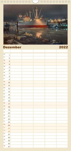 Produktbild: Hamburg - Familienplaner hoch (Wandkalender 2022 , 21 cm x 45 cm, hoch)