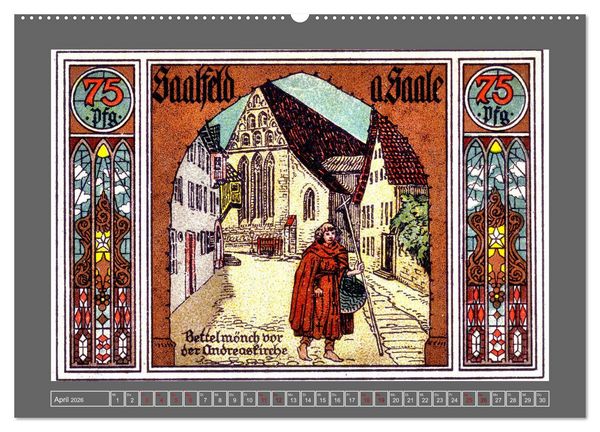 Produktbild: Gru&szlig; aus Saalfeld an der Saale (Wandkalender 2026 DIN A2 quer), CALVENDO Monatskalender