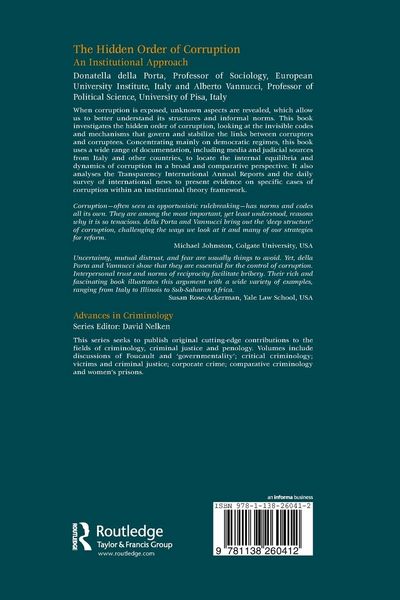 Produktbild: The Hidden Order of Corruption