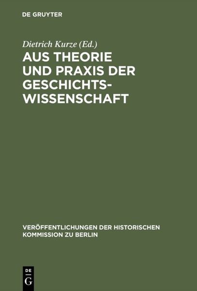 Produktbild: Aus Theorie und Praxis der Geschichtswissenschaft