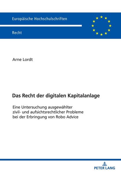 Produktbild: Das Recht der digitalen Kapitalanlage