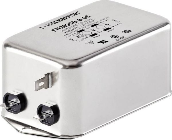 Produktbild: Schaffner FN2090-10-06 FN2090-10-06 Entst&ouml;rfilter 250 V/AC 10 A 8 mH (L x B x H) 113.5 x 57.5 x 45.4 mm 1 St.