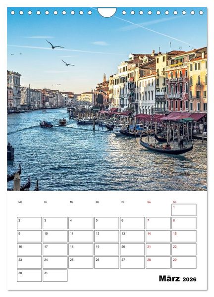 Produktbild: Venedig Kulisse der Serenissima - Terminplaner (Wandkalender 2026 DIN A4 hoch), CALVENDO Monatskalender