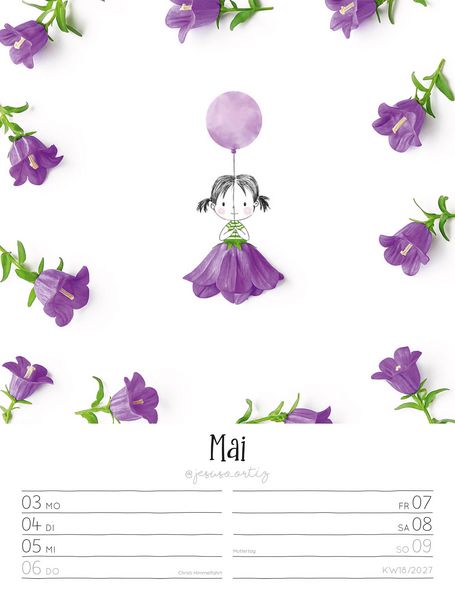 Produktbild: Little Dreams Wochenplaner Kalender 2027
