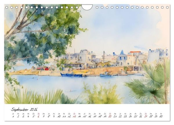 Produktbild: Kretas einladende Urlaubsorte (Wandkalender 2026 DIN A4 quer), CALVENDO Monatskalender