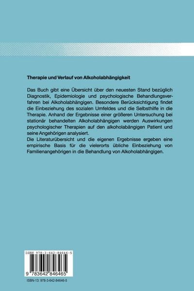 Produktbild: Therapie und Verlauf von Alkoholabh&auml;ngigkeit
